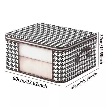 1 шт. — тканевый ящик для хранения одеял, нетканый домашний складной видимый мешок для одеял