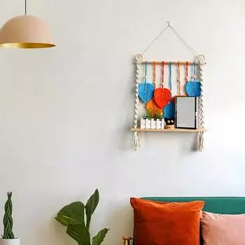 1 шт., тканый вручную шикарный бохо-гобелен для декора стен, бохо-украшение для дома, стеллаж для хранения 50*65cm