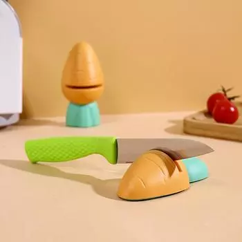 1 шт., точилка для ножей в виде моркови для домашнего интерьера, оригинальная, симпатичная, кухонная