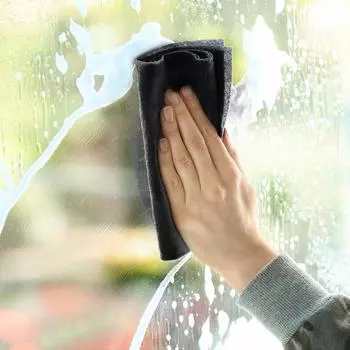 1 шт. толстая ткань для очистки стекла без следов, без водяных знаков, тряпка для мытья посуды 20 * 30cm