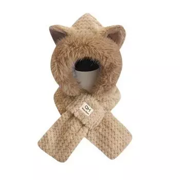 1 шт. толстый уличный лыжный пушистый теплый зимний плюшевый шарф цельная шапка велосипедная шапка наушники