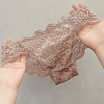 1 шт. Тонкие дышащие трусики с высокой талией больших размеров, удобные женские кружевные трусы, нижнее белье, трусы M