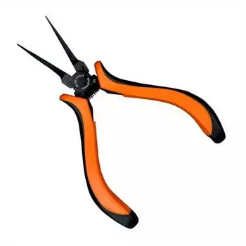 1 шт. Тонкие плоские плоскогубцы с игольчатыми носами, щипцы для электрика для ювелирных изделий и рукоделия, плоскогубцы для бисероплетения оранжевый