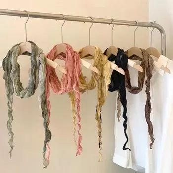 1 шт. Тонкий длинный классический стиль складки градиентный тай-дай хлопок лен модная шаль квадратный шарф однотонный шелковый шейный платок