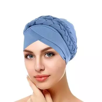 1 шт. Тонкий стиль, современная простота, полиэстер, европейский стиль, купол, мусульманский плетеный платок, кепка, монохромный