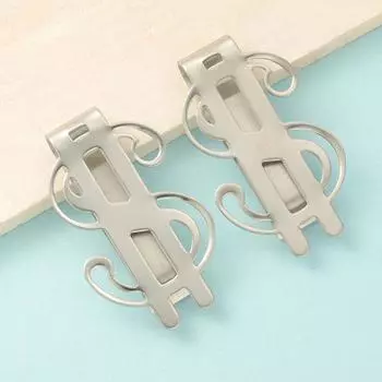 1 шт. тонкий зажим для денег из нержавеющей стали, зажим для купюр, держатель для купюр в долларах, держатель для монет и банкнот