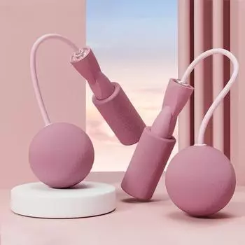 1 шт. тяжелая беспроводная скакалка, скакалка для фитнеса с большим мячом, подходит для домашних видов спорта в помещении, сжигания жира