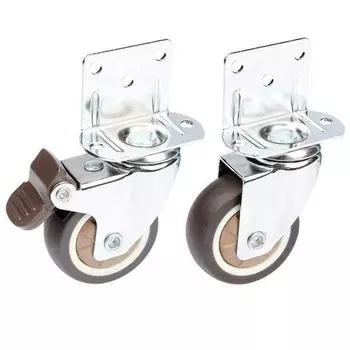 1 шт. Тяжелые ролики 20 кг бесшумные поворотные колеса для перемещения мебели стула детской кроватки 1 Inch With Brake