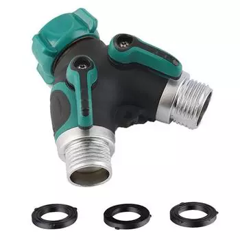 1 шт. Трехходовой разветвитель для полива сада, пластиковый распределитель воды в европейском стиле, соединитель для садового инструмента