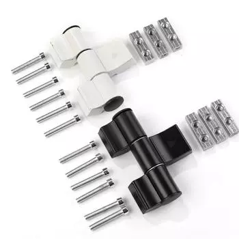 1 шт. Трехсекционная 45-дверная петля со сломанным мостом, алюминиевая, грузоподъемность 130 кг, распашные двери для кухни, спальни, ванной комнаты, прочная, умная