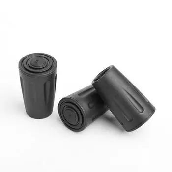 1 шт. треккинговая палка для походов на открытом воздухе, скандинавская походная трость, сменный альпеншток, защитный колпачок, резиновый наконечник чёрный