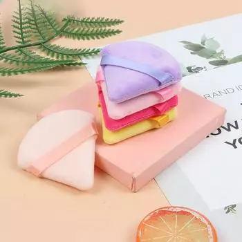 1 шт., треугольная бархатная пудра, косметическая пудра, мини-косметическая губка, большие влажные банки для макияжа, инструменты