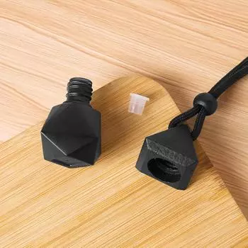 1 шт. Треугольная крышка, окрашенная крышка, матовая черная, пустая бутылка, автомобильный диффузор эфирных масел, освежитель аромата, украшение для флакона духов one size