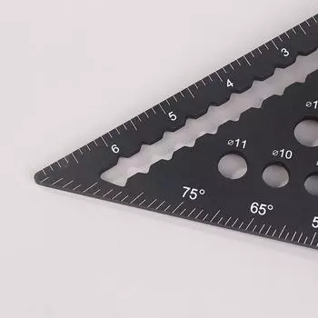 1 шт. Треугольная линейка, алюминиевый угловой транспортир, метрическая квадратная измерительная линейка для строительных каркасных инструментов, датчиков
