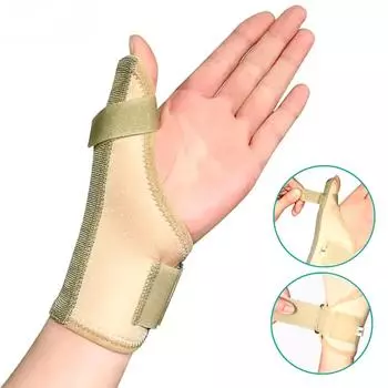 1 шт. триггерная шина для большого пальца, стабилизатор опорного кронштейна для большого пальца, подходит для левой и правой руки S бежевый