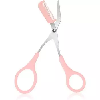 1 шт. триммер для бровей, ножницы для бровей из нержавеющей стали с расческой, триммер для бровей, инструмент для удаления волос, подходит для женщин и девочек