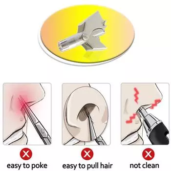 1 шт. триммер для носа для мужчин портативный ручной триммер из нержавеющей стали для бритвы