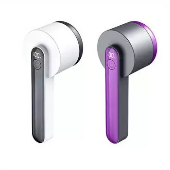 1 шт., триммер с цифровым дисплеем, 6 лезвий, домашняя перезаряжаемая одежда, устройство для удаления комков волос, электрический портативный фиолетовый