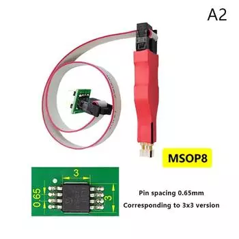 1 шт. Tssop8 Msop8 Pcb Чип Тестовая колодка Зонд Пружинная игла Программатор для прошивки Загрузочный кабель