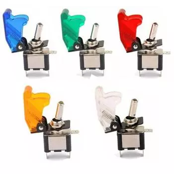 1 шт. тумблер включения/выключения ASW-07D светодиодная лампа прозрачная крышка 20A DC12V замена синий