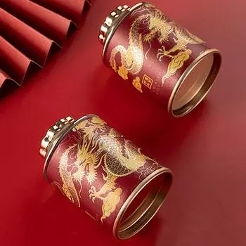 1 шт., твердая мини-пустая консервная банка для чая, бытовая герметичная банка для зеленого черного чая, портативная синий