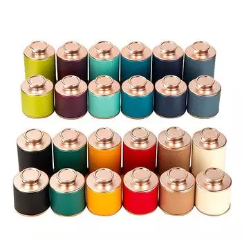 1 шт., твердая мини-пустая жестяная банка для чая, бытовая герметичная банка для зеленого и черного чая, портативная дорожная маленькая упаковочная коробка для чая, бумажная банка для хранения