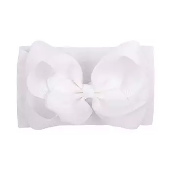 1 шт., твердые большие детские банты, повязка на голову в виде тюрбана для детей, девочек, ручная работа, головной убор для новорожденных, аксессуары для волос