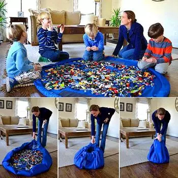 1 шт. Творческий DIY портативный прочный высококачественный детский игрушечный строительный блок-подушка S розовый