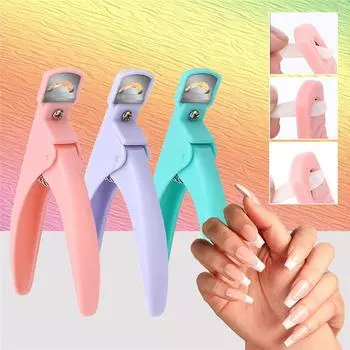 1 шт. U-образные накладные типсы для дизайна ногтей, маникюрные кусачки для ногтей ZH розовый