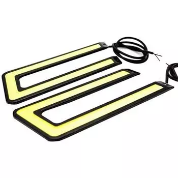 1 шт. U-образный 12 В светодиодный початок автомобиля Авто Drl вождения дневные ходовые огни противотуманные фары 1pcs