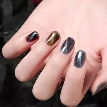 1 шт. U-образный многофункциональный кошачий глаз магнит цветок полосатая сетка для магнитного утолщенного сильного кронштейна ручка для ногтей УФ-гель для ногтей серебряный