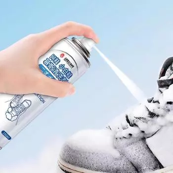 1 шт. удаляет грязь, японский спрей для удаления пятен, кроссовки, средство для чистки без ухода, пена для чистки обуви белого цвета 280 мл