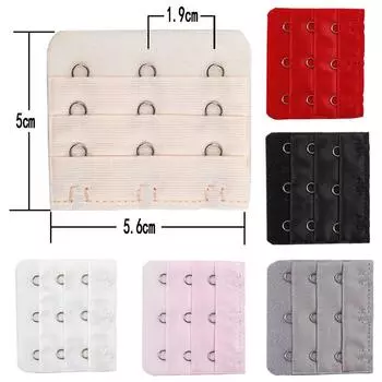 1 шт., удлинитель бюстгальтера для женщин, 3 ряда, 3 крючка, бюстгальтер сзади, удлиняющие бретели, аксессуар для нижнего белья белый