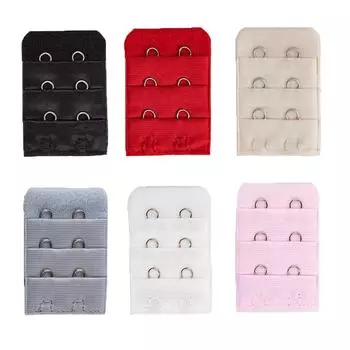 1 шт., удлинитель бюстгальтера для женщин, 3 ряда, 2 крючка, бюстгальтер сзади, удлиняющие бретели, аксессуар для нижнего белья белый