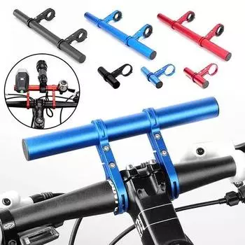 1 шт., удлинитель руля велосипеда, лампа, кронштейн для фонарика, зажим для велосипедного оборудования, держатель фары, аксессуары 10cm чёрный
