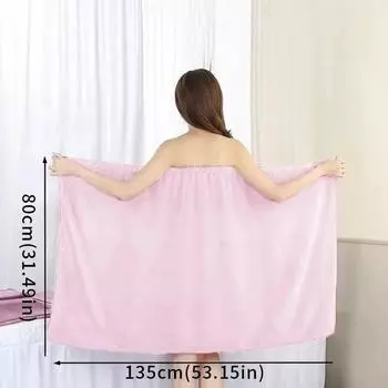1 шт., удобные банные полотенца-обертки для женщин, мягкие, впитывающие воду, быстросохнущие, эластичные, обернутые на половину тела, банный халат, пляжное полотенце для душа синий