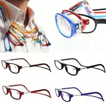 1 шт., удобные складные очки высокой четкости для здоровья унисекс для чтения, уникальные очки для пресбиопии +3.0 фиолетовый