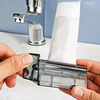 1 шт. удобный диспенсер для зубной пасты, роликовая соковыжималка для зубной пасты, подставка, держатель, аксессуары для ванной комнаты ZPG красный