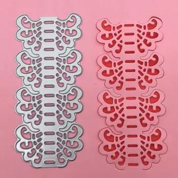 1 шт. угловой кружевной вырез DIY скрапбукинг бумага ремесло тиснение нож форма лезвие штамп серебряный