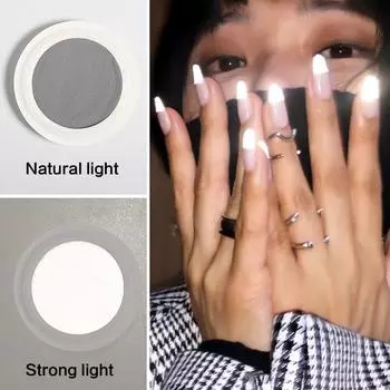 1 шт., украшение для дизайна ногтей, светящаяся светоотражающая пудра для ногтей, модная супер яркая пудра для ногтей, вспышка