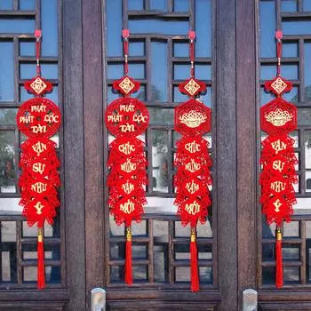 1 шт., украшение для дома на год змеи, весенний фестиваль, узел, подвесное украшение, кисточка, вьетнамский кулон, 2025, новогоднее китайское украшение