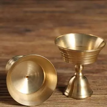 1 шт., украшение для дома, подсвечник, длинная лампа, подсвечник, медный масляный держатель для лампы, декор стола 5.6cm