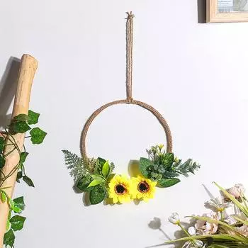 1 шт., украшение для дома ручной работы, искусственный венок, настенный имитация цветка, кулон в скандинавском стиле
