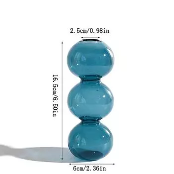 1 шт., украшение для дома, ваза, подставка, украшения, стеклянная пузырьковая ваза, гидропонный цветочный горшок