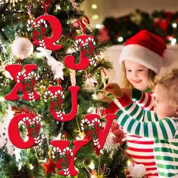 1 шт. украшение для комнаты для вечеринки рождественский подарок рождественская подвеска 26 букв подвеска