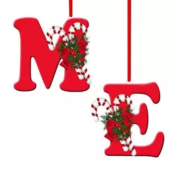 1 шт. украшение для комнаты для вечеринки рождественский подарок рождественская подвеска 26 букв подвеска