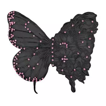 1 шт. украшение для одежды фея газ тонкая сетка ткань свежая дрель новый китайский стиль бабочка украшение вышитая нашивка