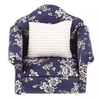 1 шт., украшение для спальни, мини-синего фона, белого цветка, односпальный диван