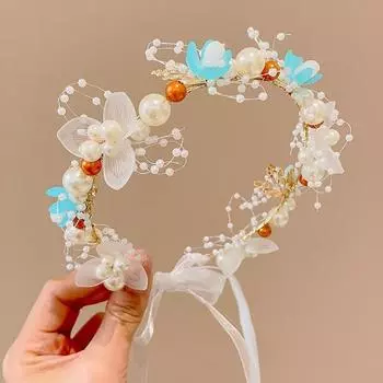 1 шт., украшение для волос в виде цветка принцессы, подойдет для девочки-цветочницы, аксессуары для волос в лесной тематике.