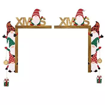 1 шт. Украшение дверной рамы, рождественское украшение, знак, декор, Санта, угол стола, стиль гнома